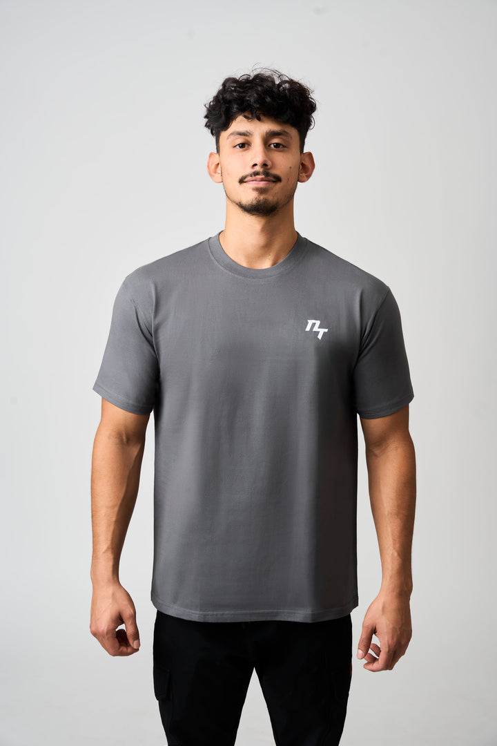 NT Graphic Charcoal Men's Cotton Tee