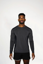 Load image into Gallery viewer, All-Performance Men&#39;s Charcoal Long Sleeve
