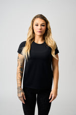 Load image into Gallery viewer, All-Performance Women&#39;s Black Tee
