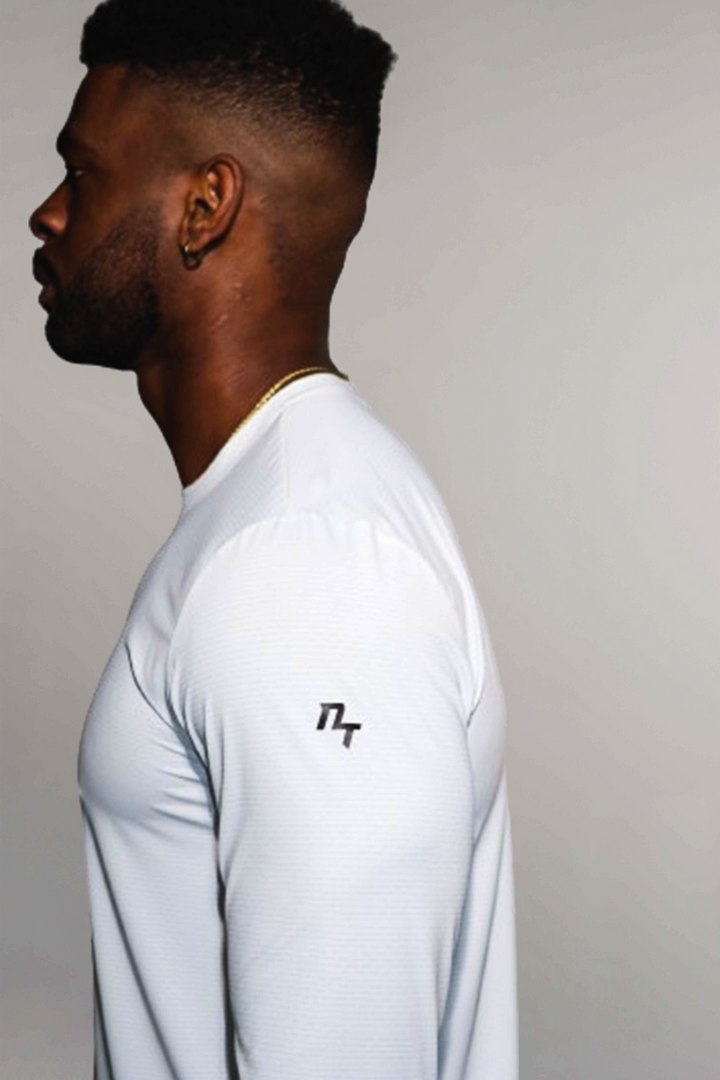 All-Performance Men's White Long Sleeve